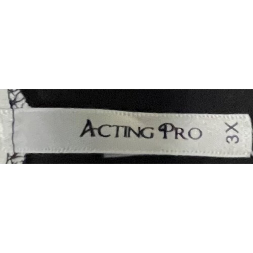 Acting Pro Women's 3X Black & White "Sassy Since Birth" Raglan Sleeve Top - Picture 3 of 3